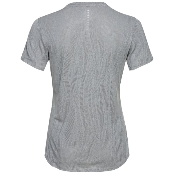 T-shirt running ODLO MC ZEROWEIGHT ENGINEERED CHILL-TEC S/S CREW NECK W STONE GREY MELANGE
