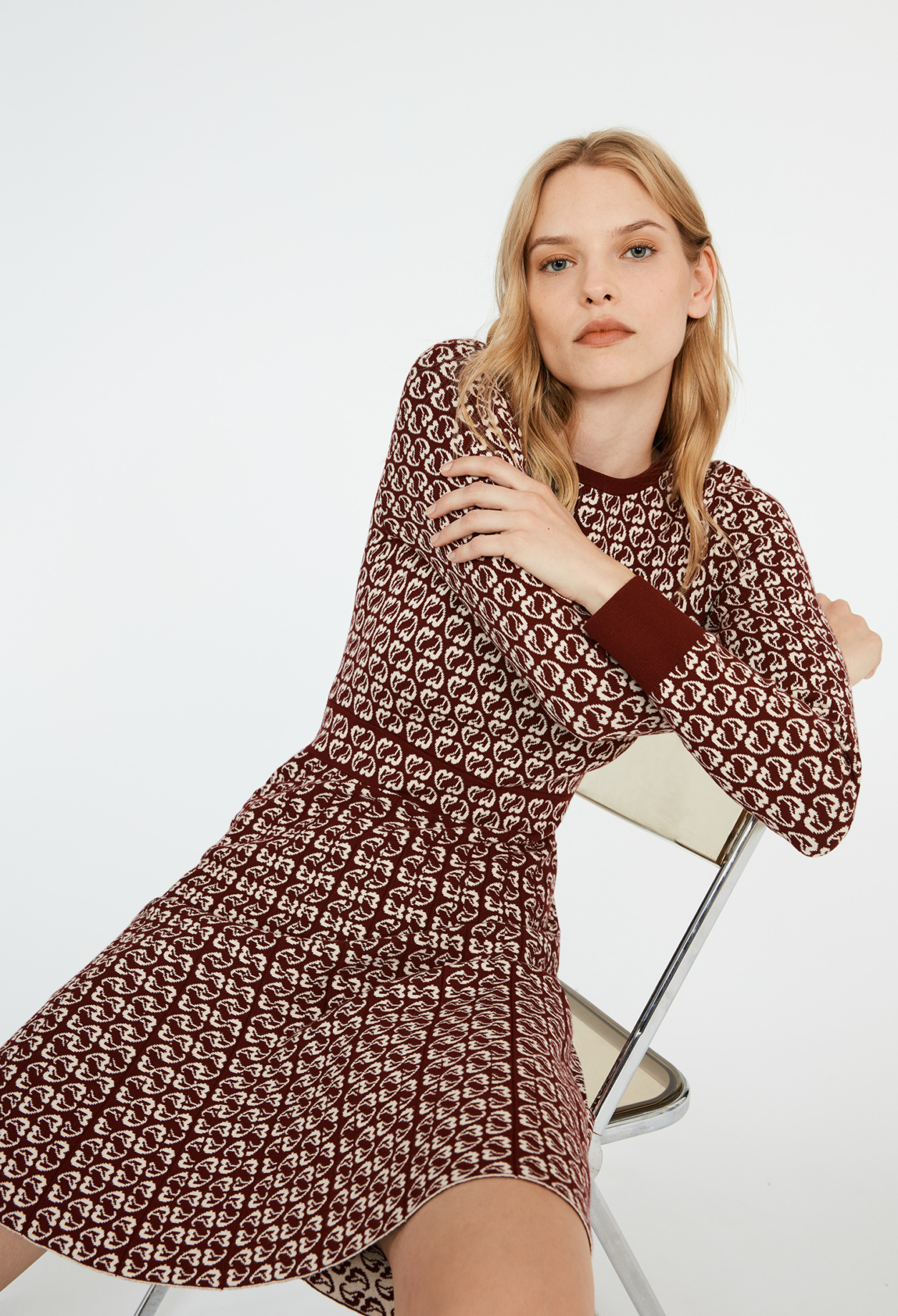Robe courte imprimes c&oelig;ur