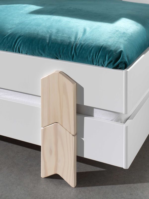 Vipack - Kinderbed Modulo arrow stapelbaar set van 3x200 - Wit