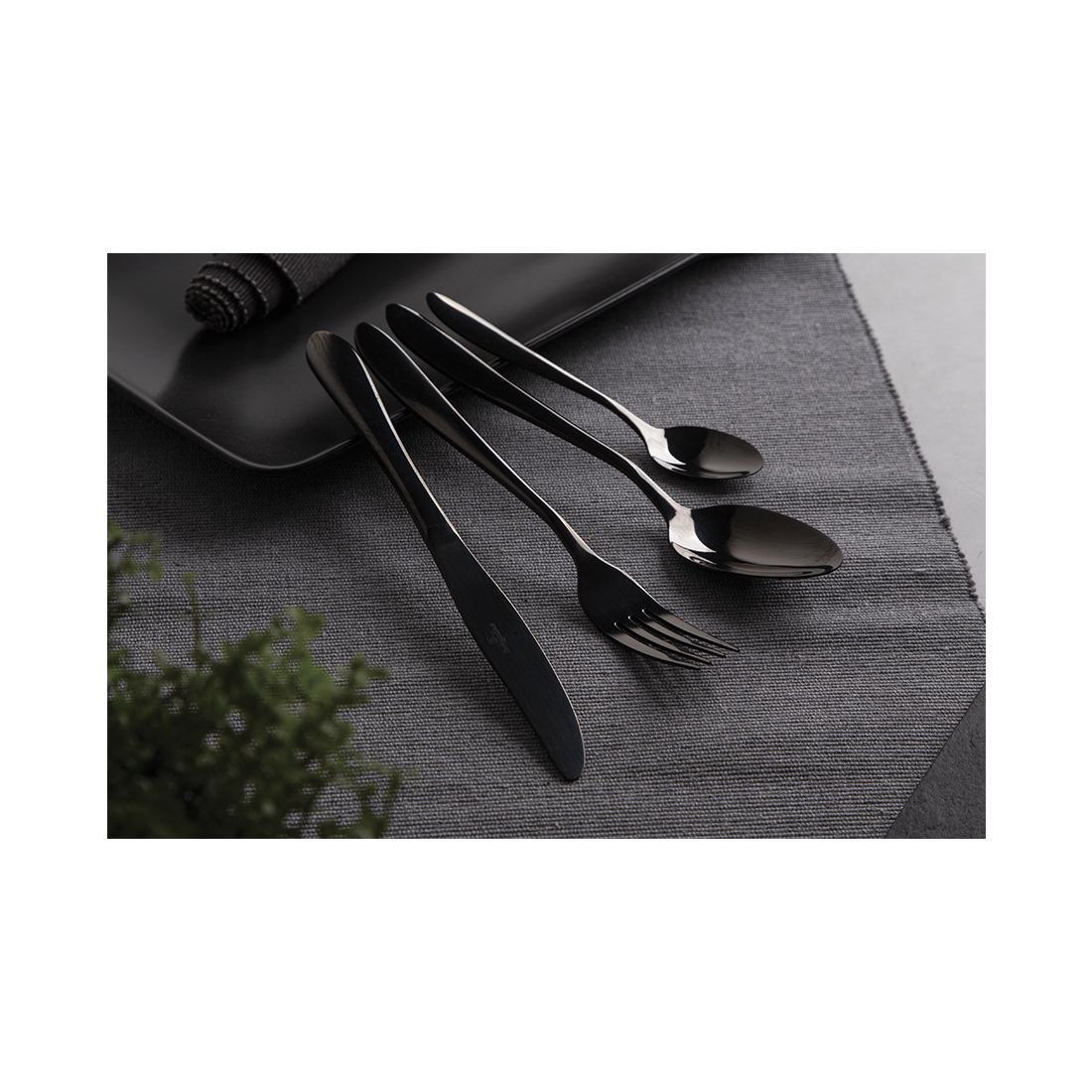 Berlinger Haus 24-teiliges Besteck-Set schwarz