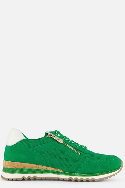 Marco Tozzi Perfo Sneakers groen Textiel