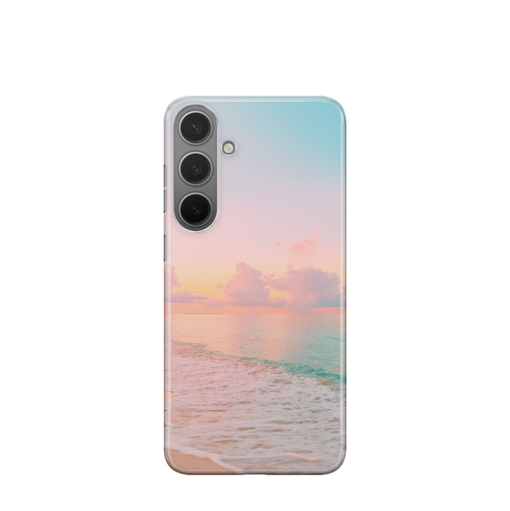 Samsung Galaxy S24 Plus Gummi Hülle Abendruhe am Meer - Versch. Farben