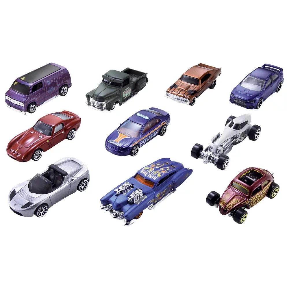HOT WHEELS COFFRET DE 10 VEHICULES