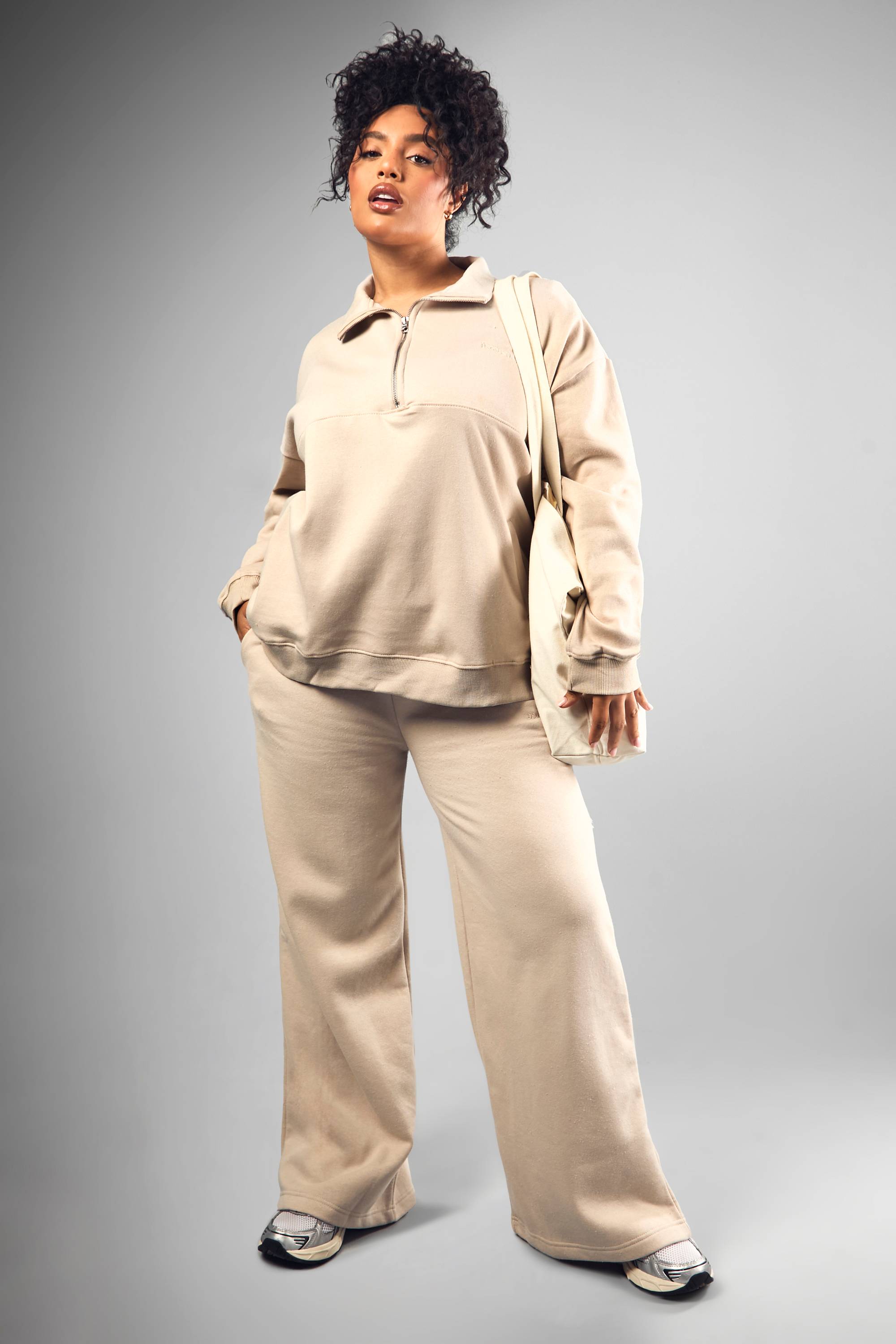 Grande taille - Jogging droit à broderie Dsgn Studio