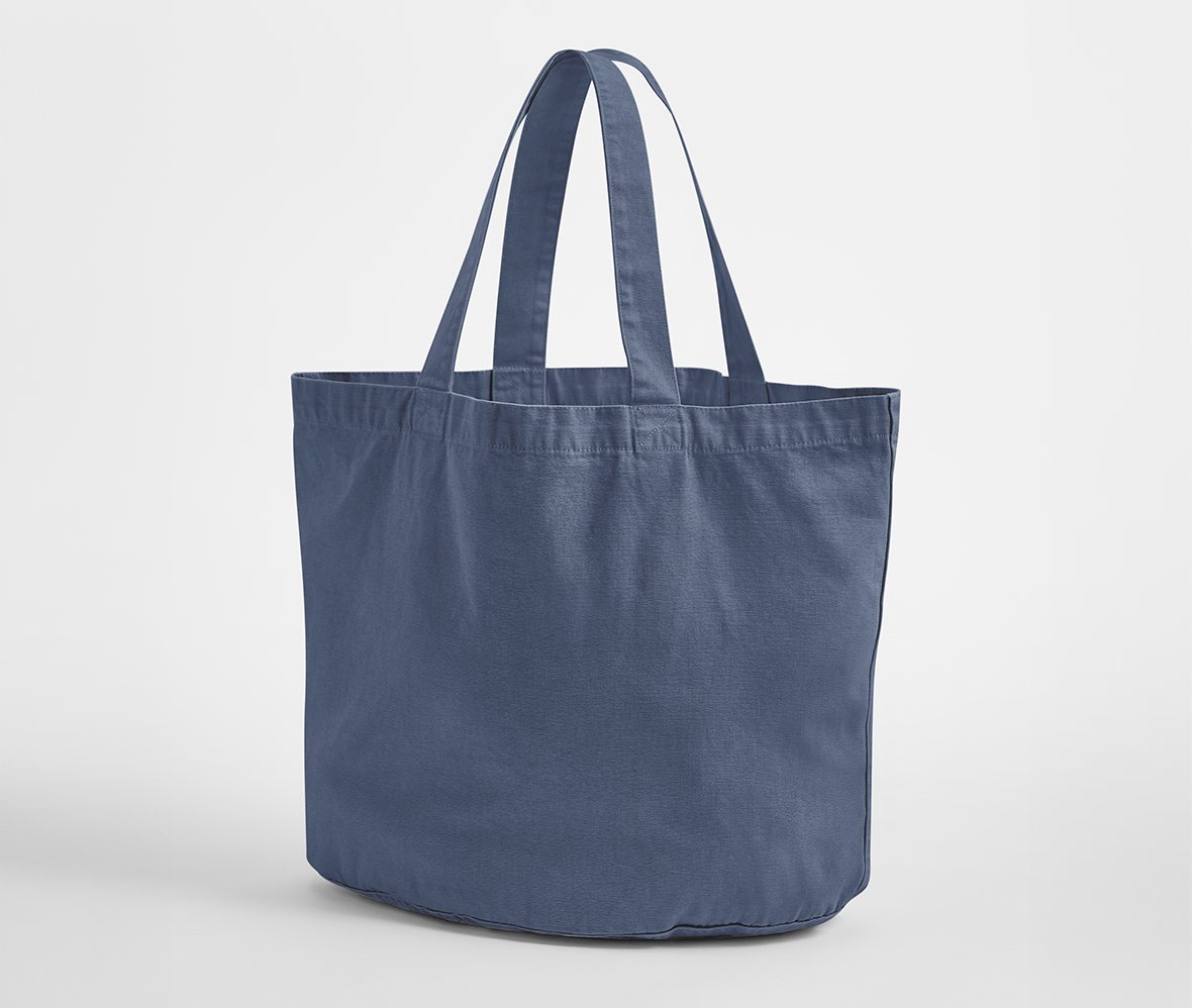 WESTFORD MILL WM345 - Sac shopping ovale en coton recyclé délavé