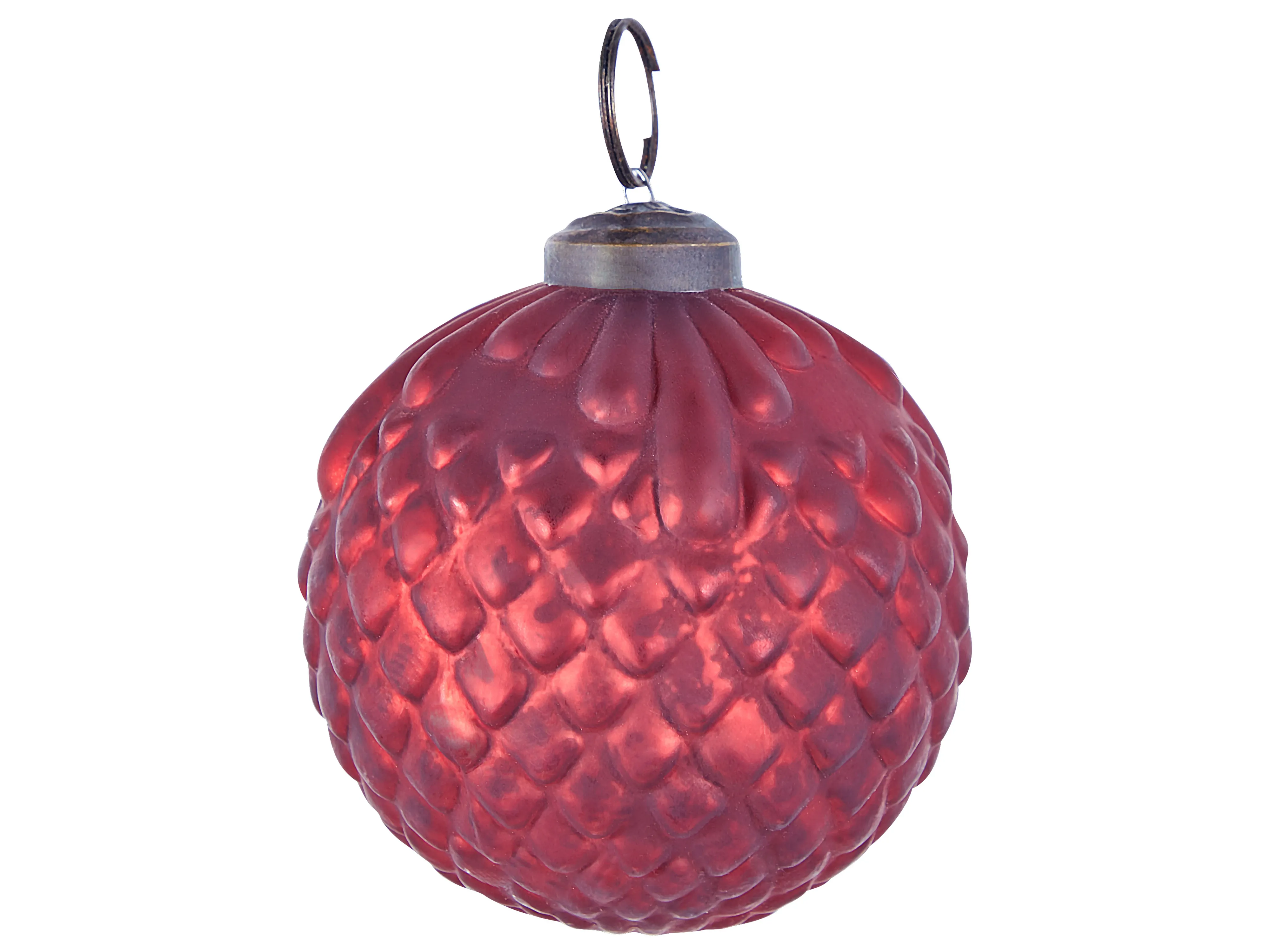 Set van 6 kerstballen ARGENTIN Glas Rood
