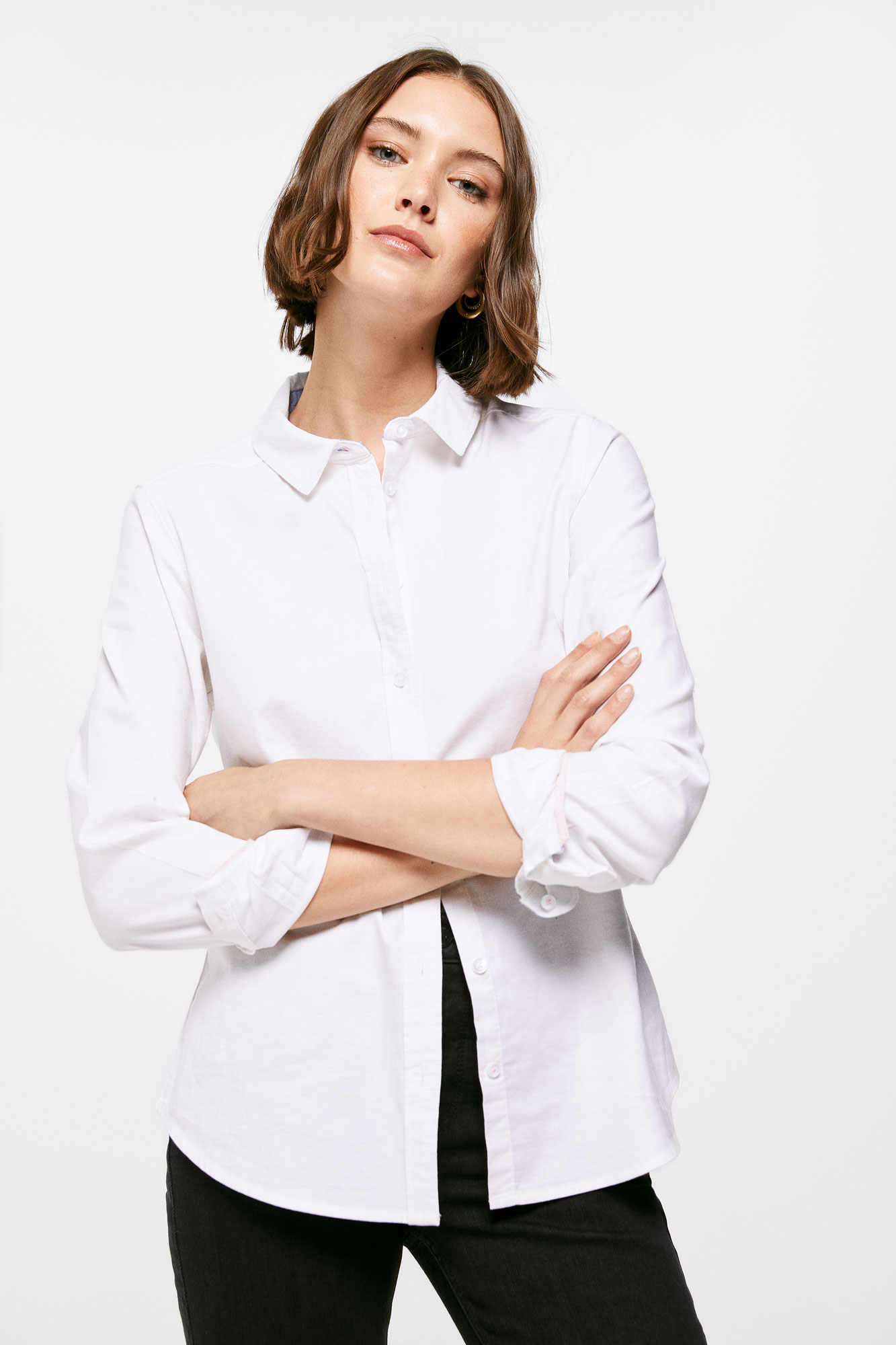 Camisa Oxford de Algodão