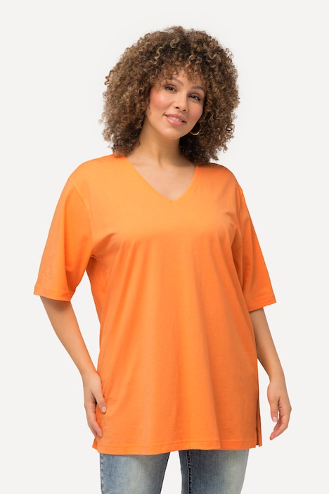 T-Shirt, V-Ausschnitt, Relaxed, Halbarm