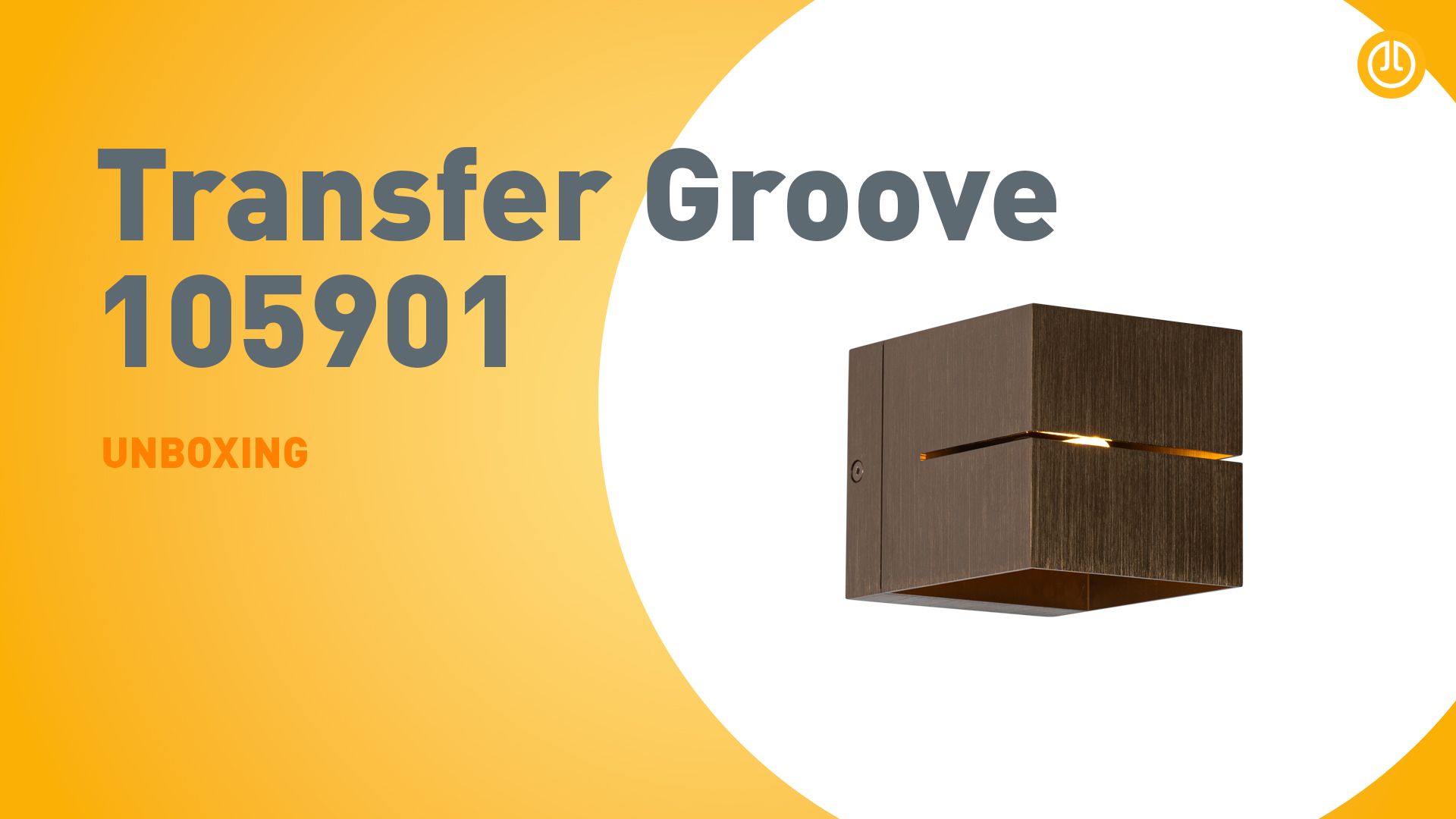 Moderne wandlamp donkerbrons - Transfer Groove