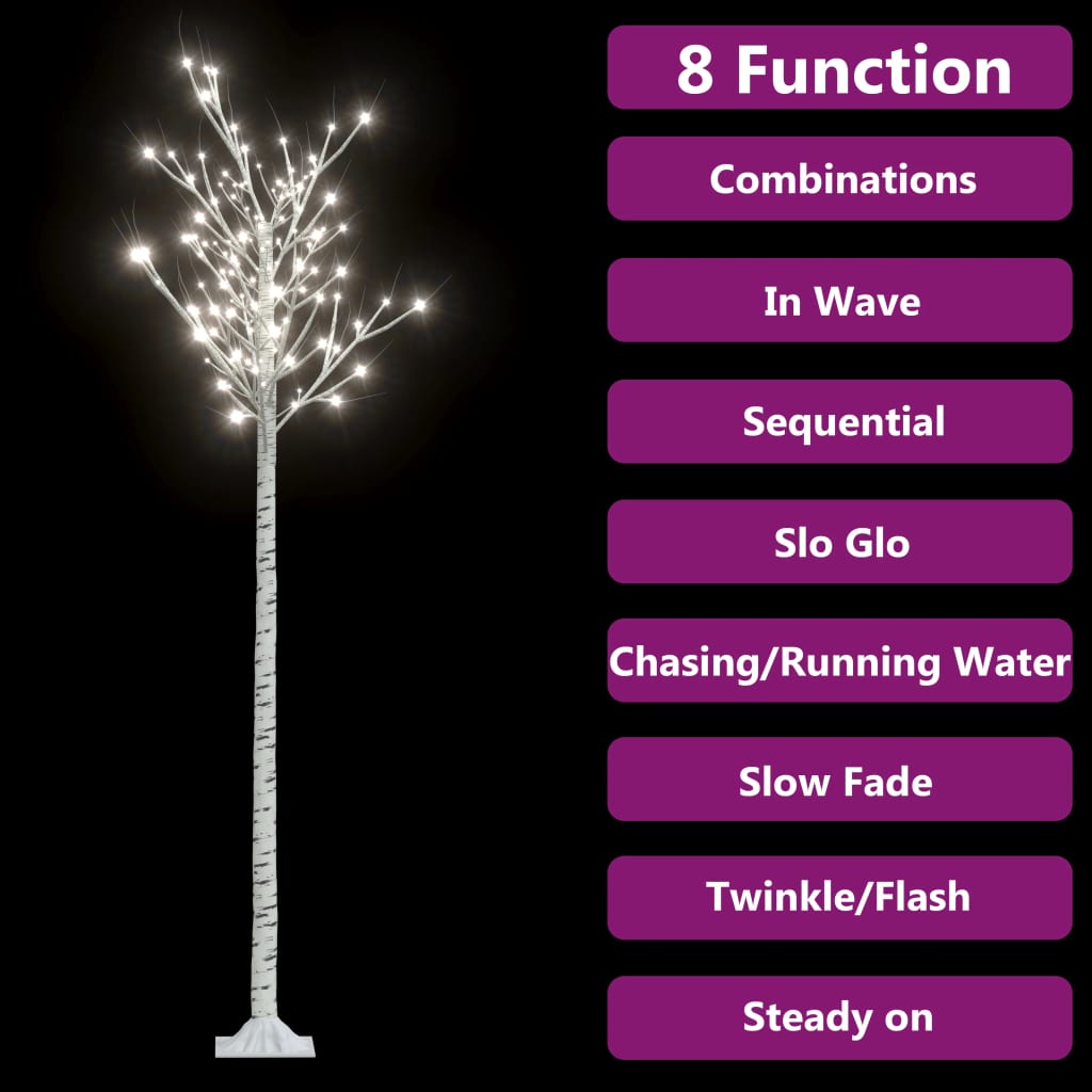 Sapin de noël 200 led blanc froid saule 2,2 m int/ext