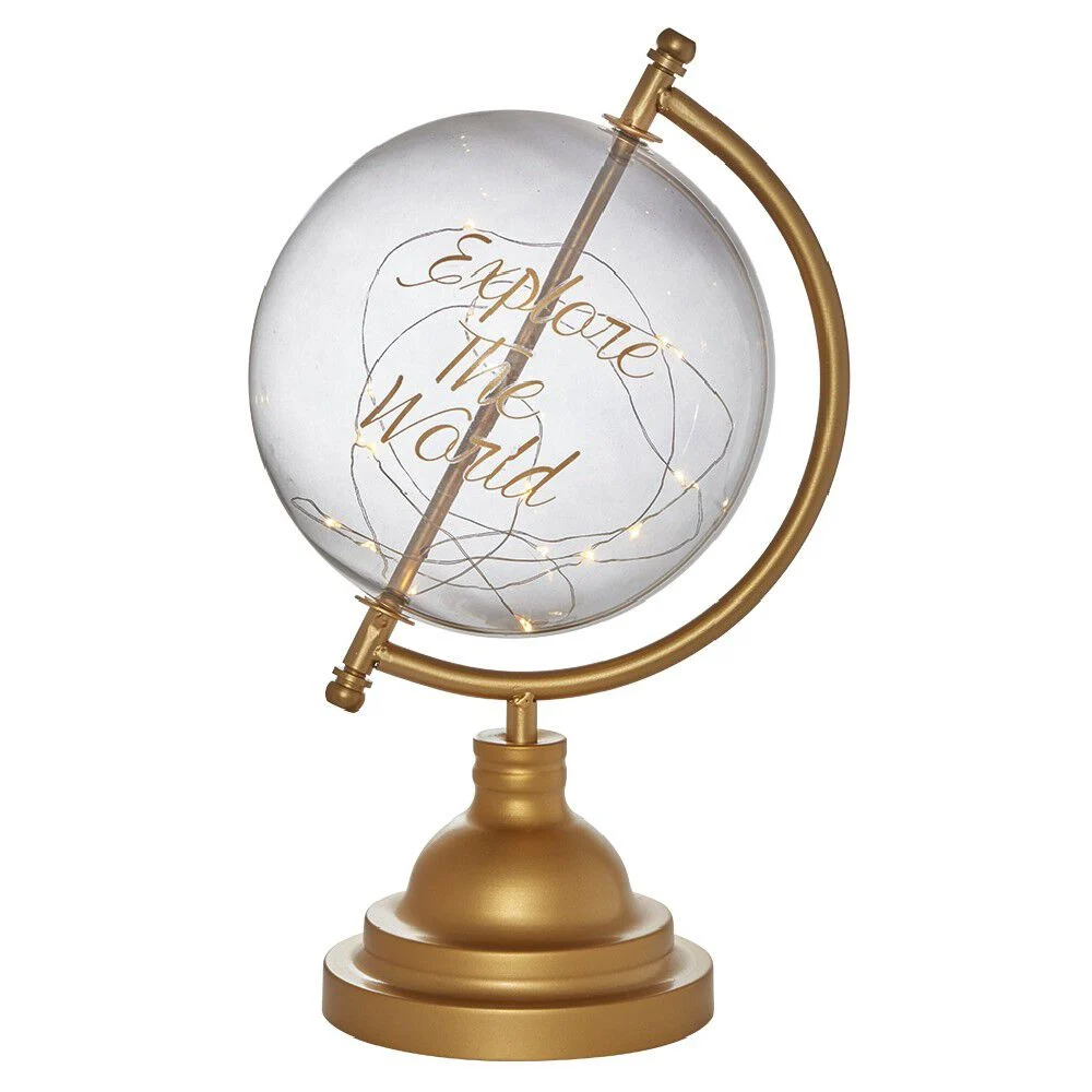 Globe lumineux en plastique