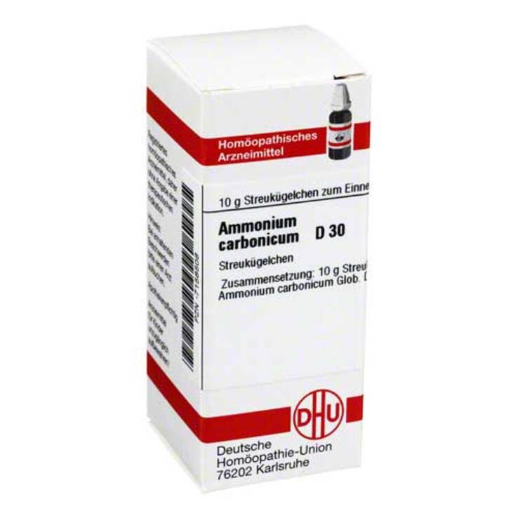 DHU Ammonium carbonicum D 30 Globuli, 10 g