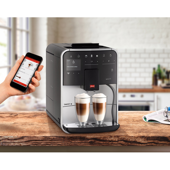 Barista T Smart®|Kaffeevollautomat Schwarz-Silber