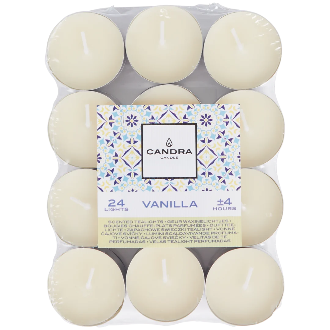 Bougies chauffe-plats parfumées Candra Vanille
