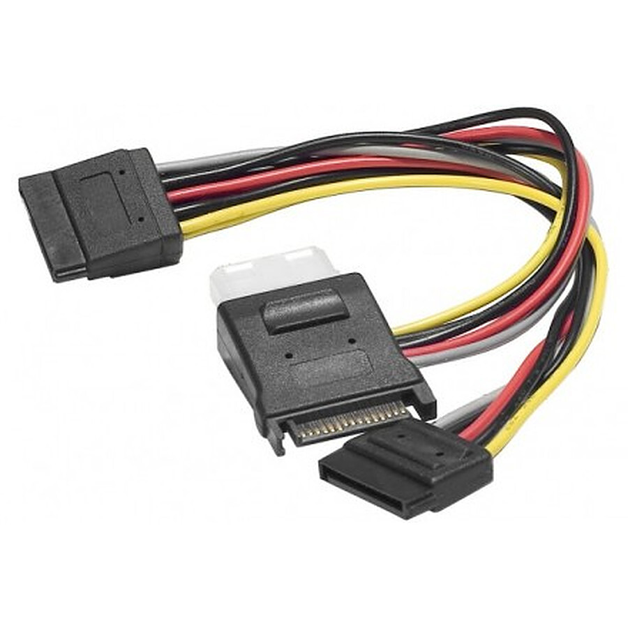 Adaptateur d'alimentation SATA / Molex et 2 SATA