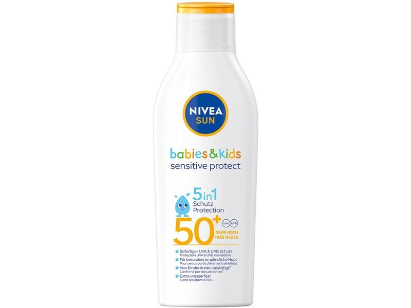 NIVEA SUN Sonnenlotion Babies and Kids Sensitive LSF 50  20 Sonnenpflege speziell für schutzbedürftige Baby und Kinderhaut