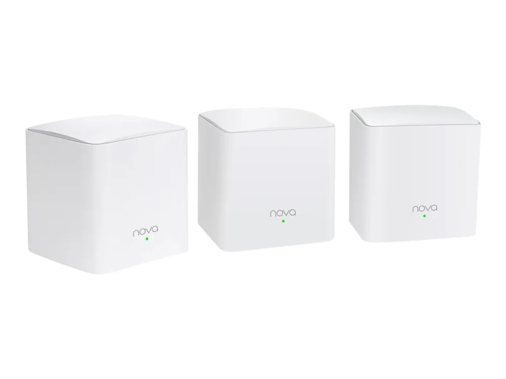 Tenda Nova MW5C - Wi-Fi-system - (3 routere) - op til 3500 sq.ft - mesh 1GbE - Wi-Fi 5 - Dual Band