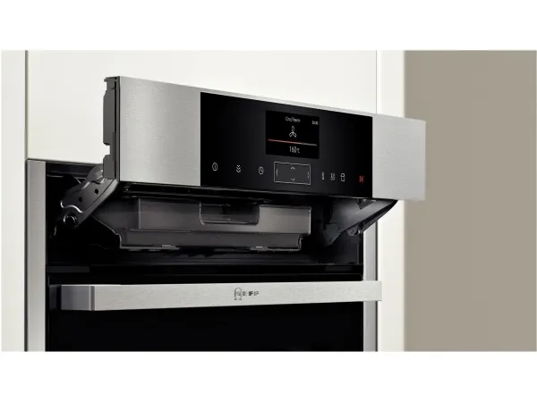 Neff N 90 C15FS22N0 - Ovn - med dampfunktion - til indbygning - niche - bredde: 56 cm - dybde: 55 cm - højde: 45 cm - med selv-rengøring - Klasse A  - rustfrit stål