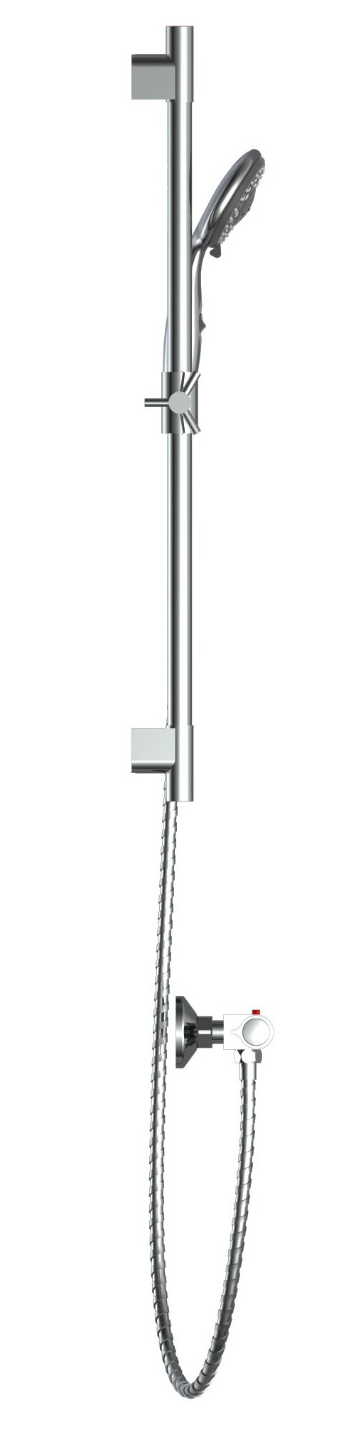 Schutte AQUA 2 SAVE thermostatische mengkraan douche met doucheset, chroom