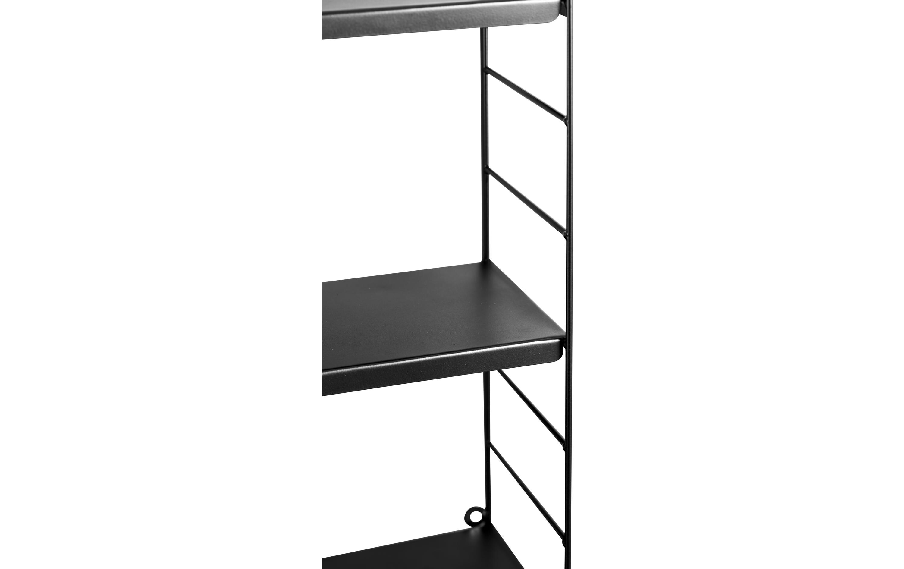 Wandregal 58 x 16 x 58 cm, SchwarzWandablage