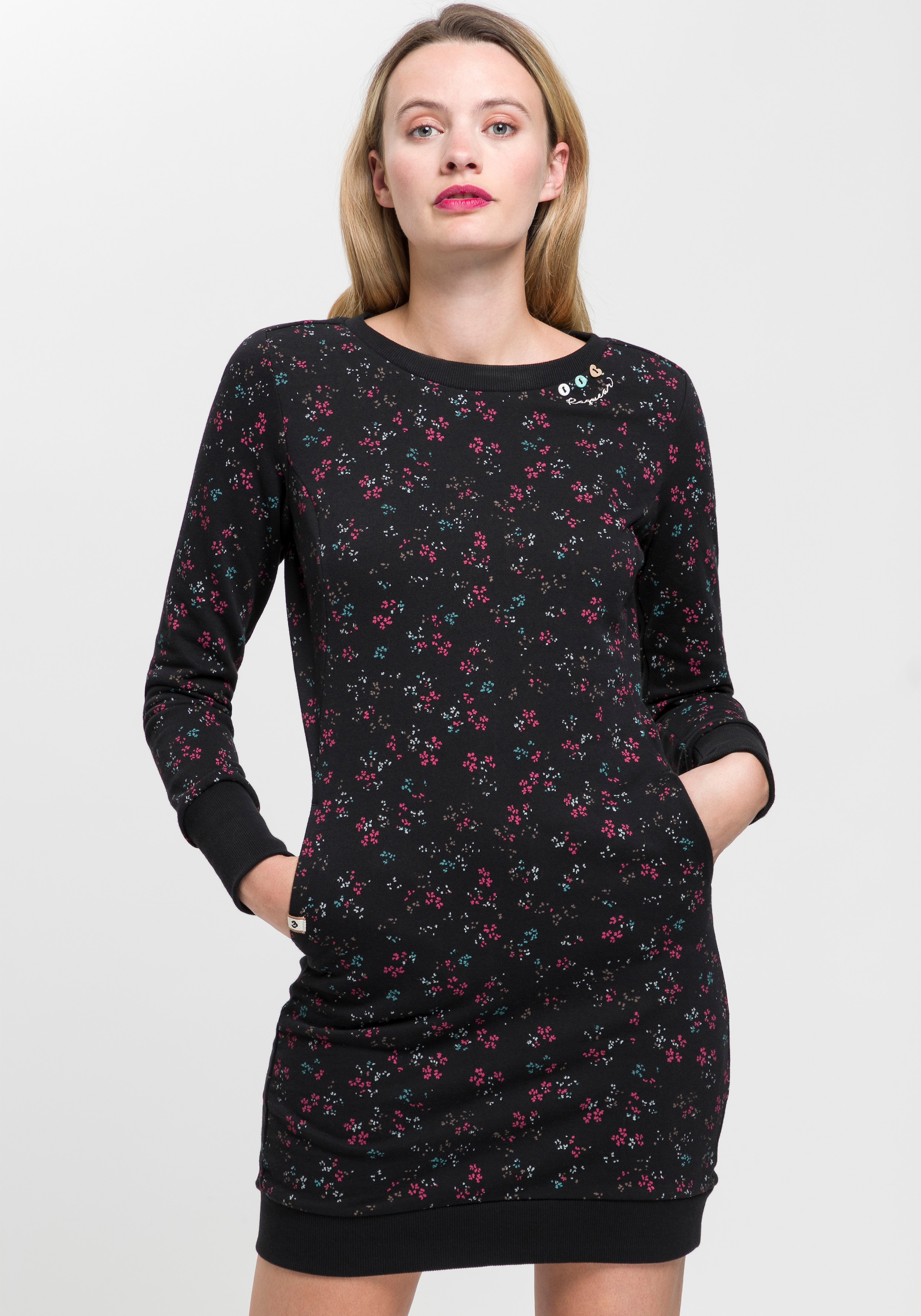 Ragwear Sweatkleid »MENITA O« im Mille-Fleur All Over-Print