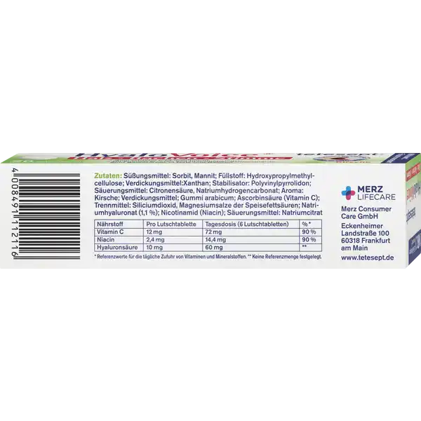 HyaloVoice Hals Rachen Stimme Lutschtabletten