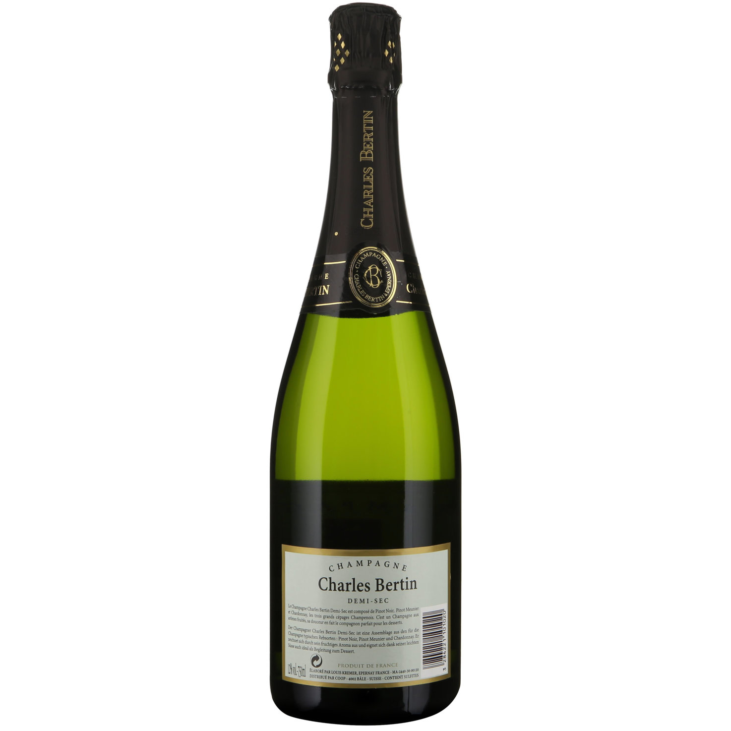 Champagne AOC Charles Bertin, demi-sec -75cl