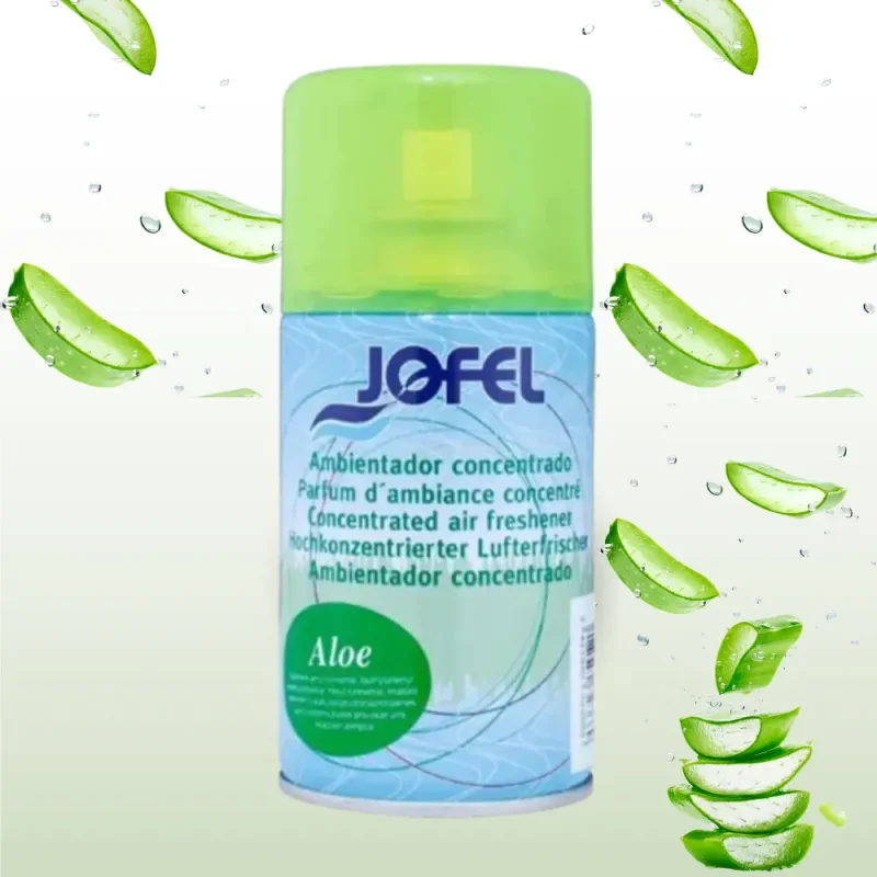 JOFEL - Aérosol désodorisant - Parfum aloe - 250ml - x4