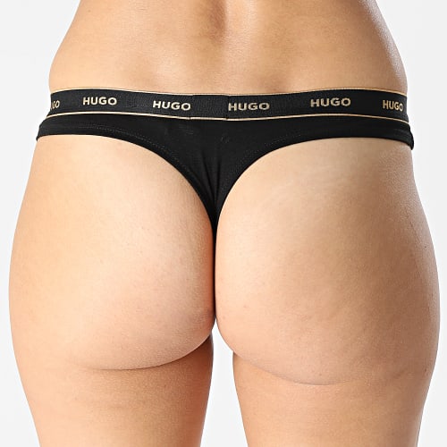 Lot De 3 Strings Femme 50486016 Noir