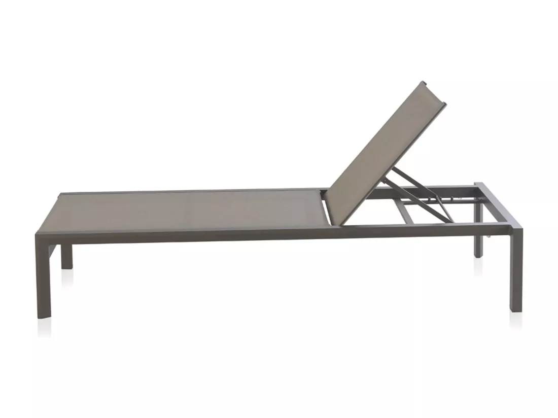 Transat en aluminium taupe