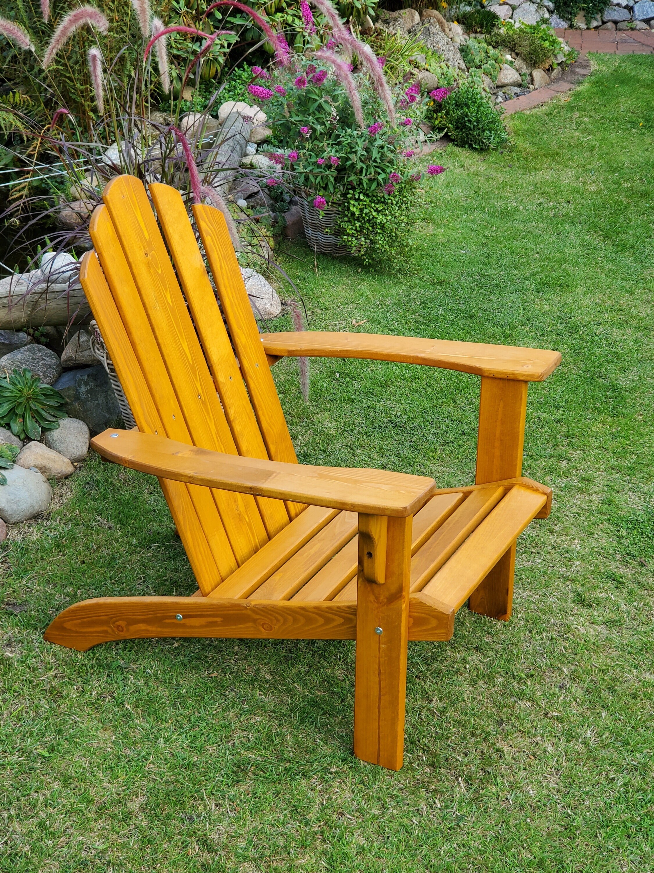 Promadino Promex Handels GmbH, Steinbrückerstraße 2-4, 23556 Lübeck, service@promex-online.de Deckchair, honigbraun lackiert