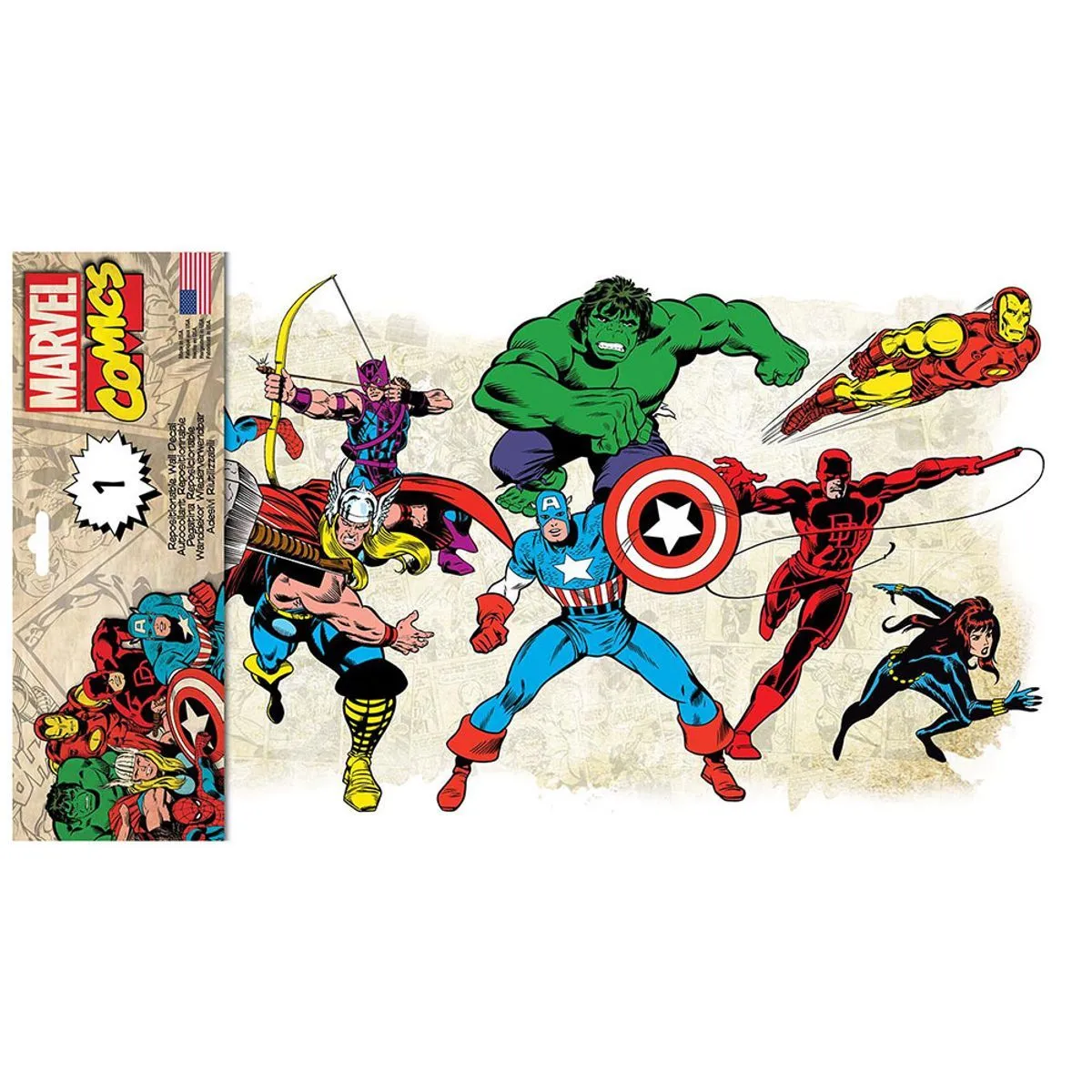 Thedecofactory Stickers Marvel Comics Classic