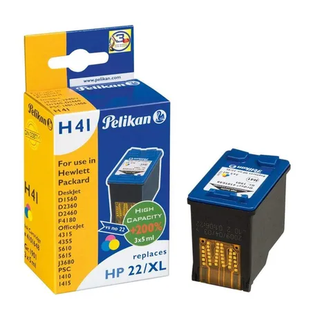 Pelikan Druckerpatrone H41 ersetzt Hewlett Packard HP22/XL C9352CE, tricolor, 3x5 ml