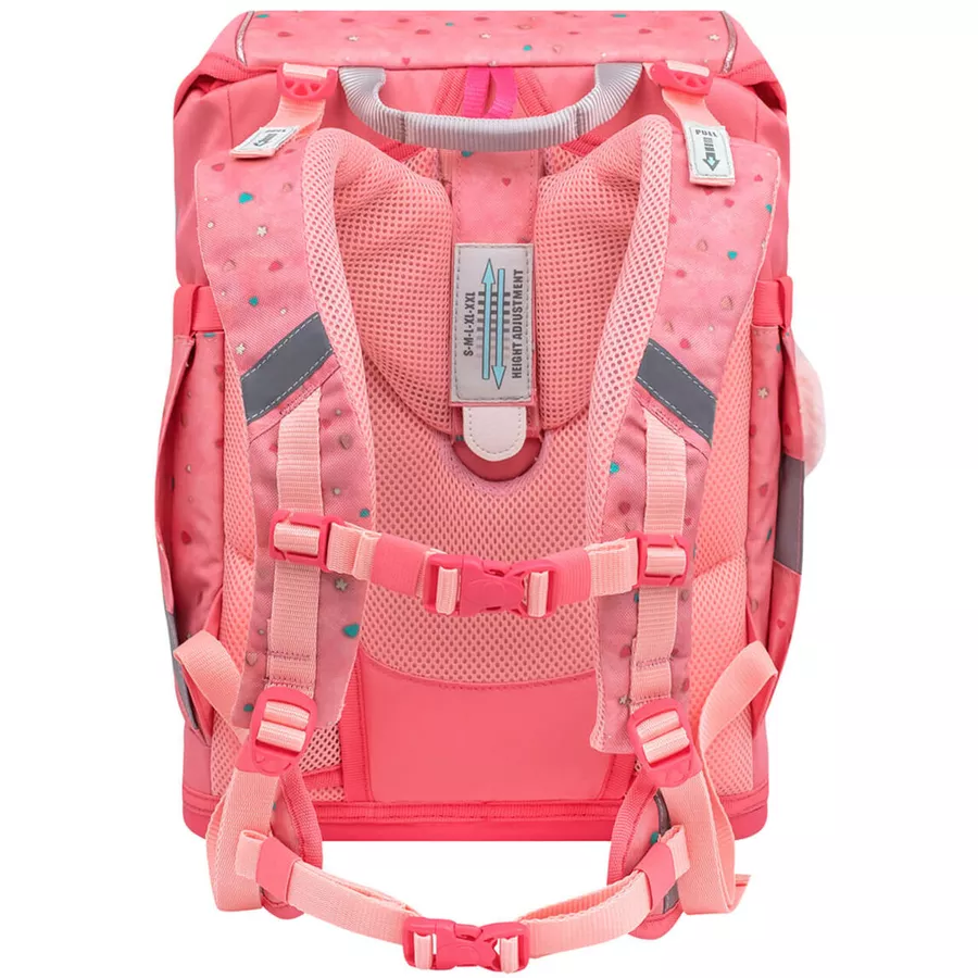 Belmil Schulranzen Smarty Schulranzen Set 6-teilig mit Brustgurt, Hüftgurt Blue Bird