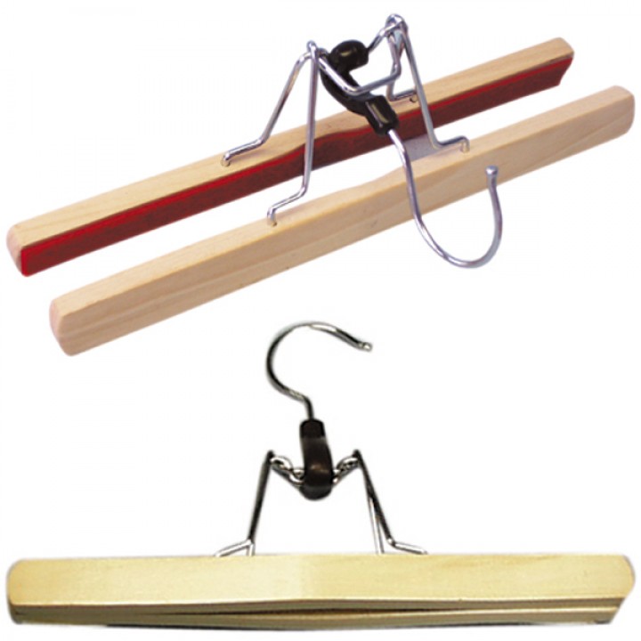1x Kleiderbügel Hosenspanner aus Holz 25 cm
