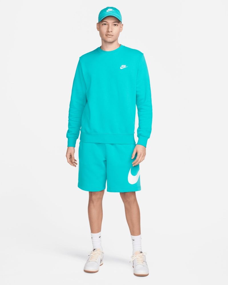 Sweat-shirt Nike Sportswear Club Fleece Turquoise pour homme