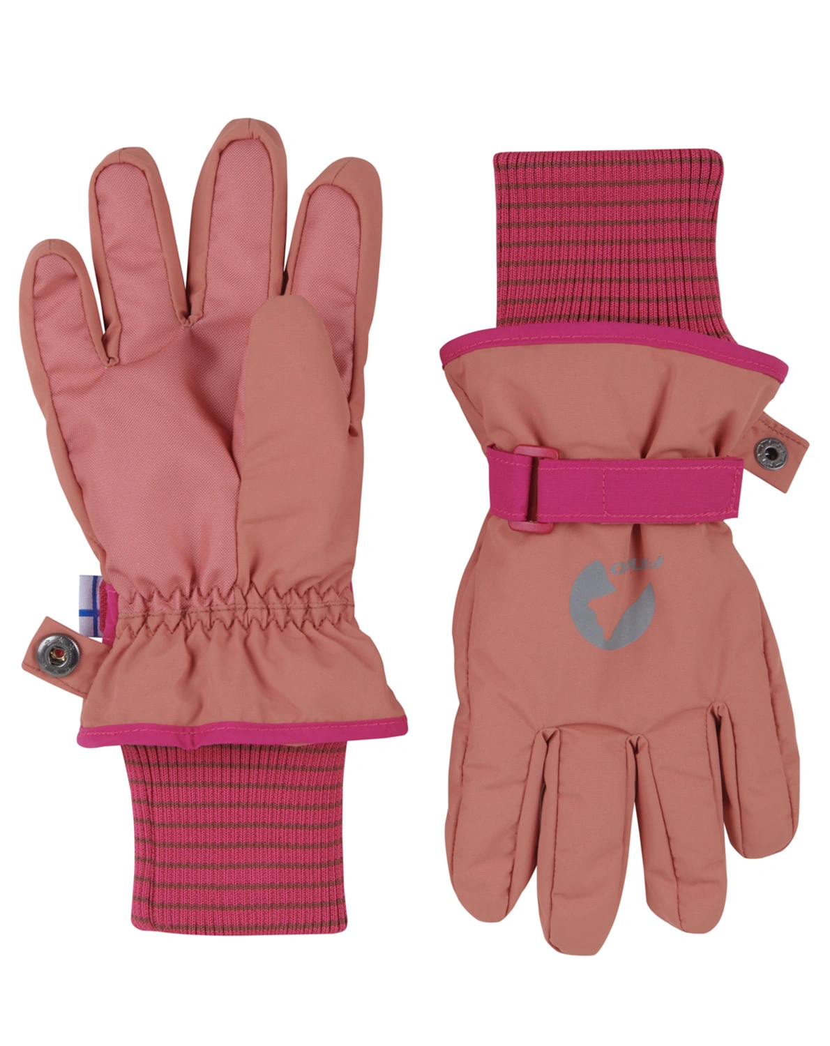 Fingerhandschuhe PIKKURILLI mit Innenfleece in terracotta/berry