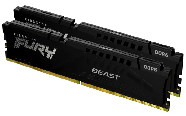 Kingston FURY Beast - DDR5 - sæt - 64 GB: 2 x 32 GB - DIMM 288-PIN - 5200 MHz / PC5-41600 - CL38 - 1.25 V - ikke bufferet - on-die ECC