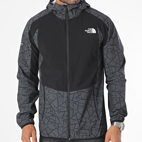 Coupe-Vent Capuche Lab Wind Noir Gris Anthracite