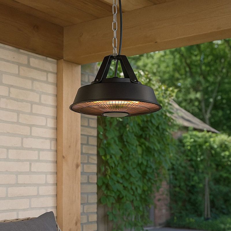 Hangende Elektrische Terrasverwarmer - Compact en Stijlvol Design - 1500W