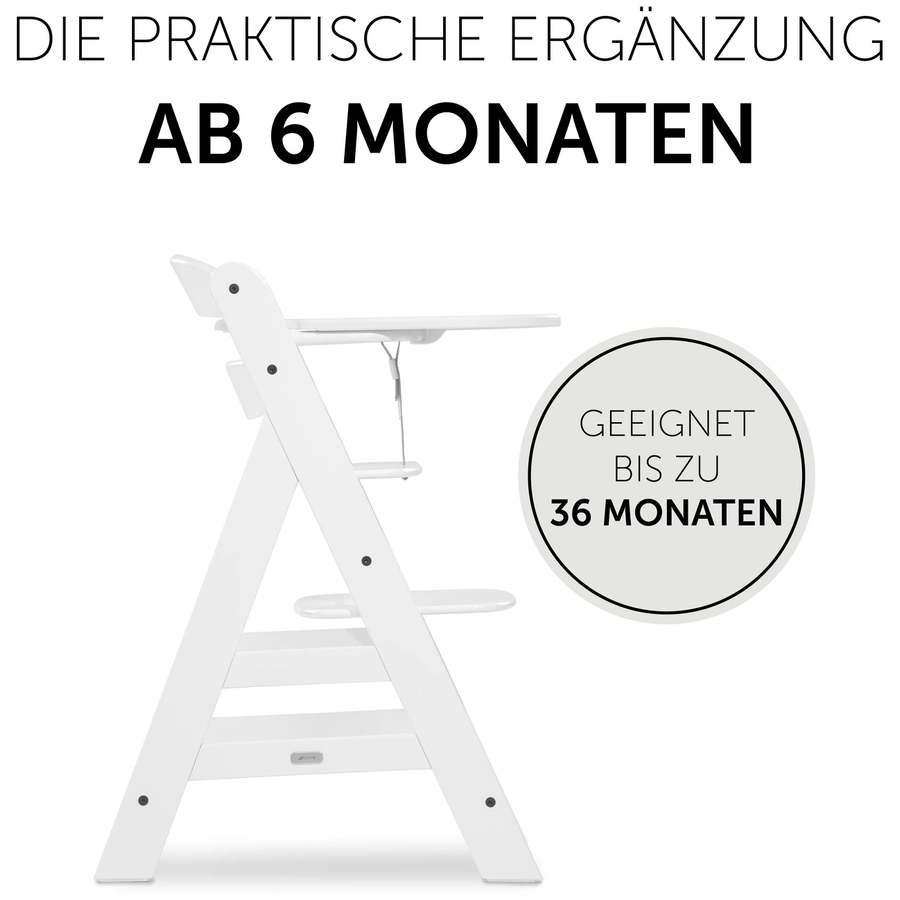 hauck Alpha Esstisch Click Tray White