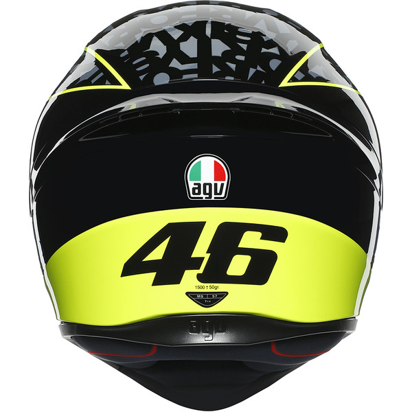 AGV - Casque K1 Speed 46 Noir / Jaune / Bleu
