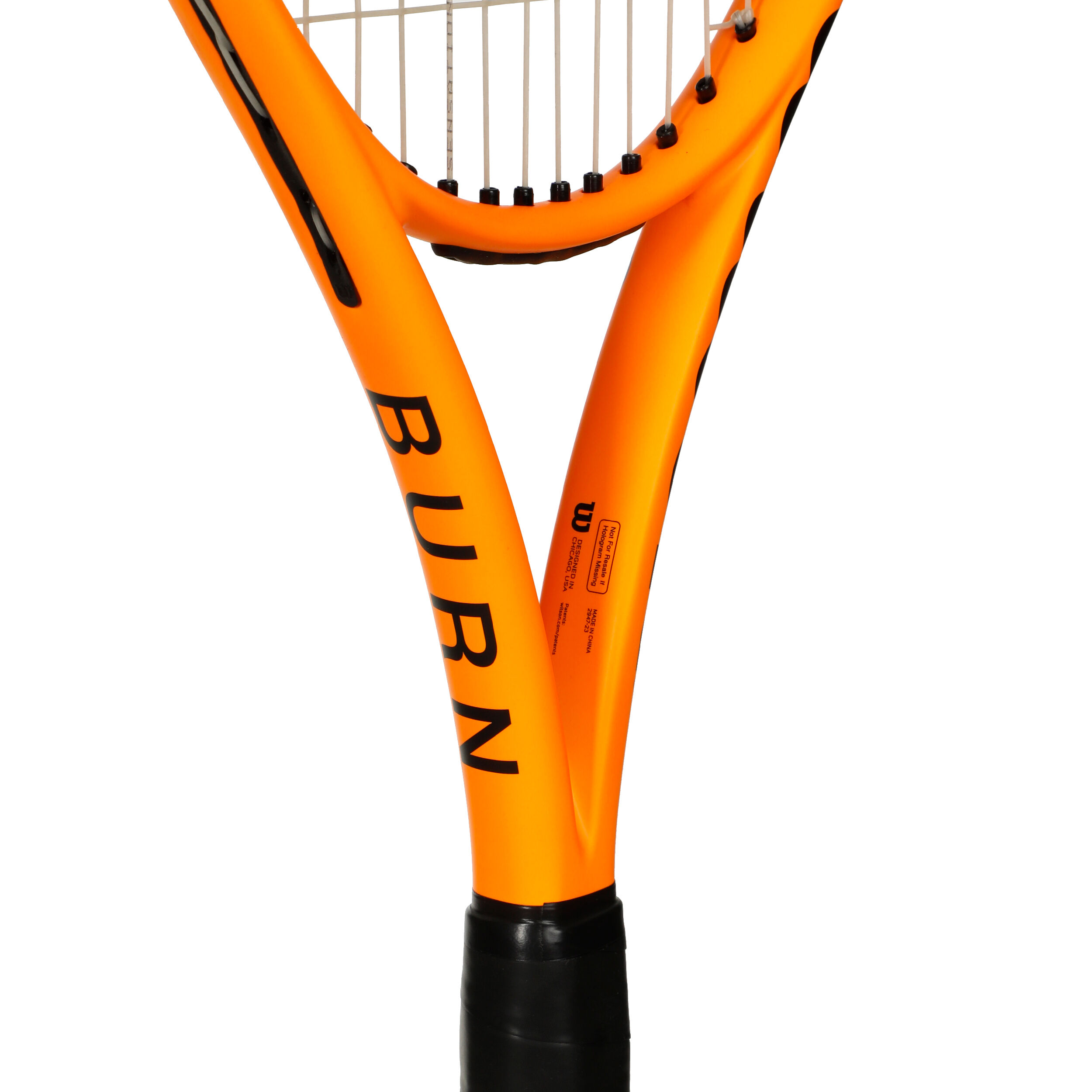 Wilson Burn 100 V5 Bright Neon Orange Raquette De Compétition