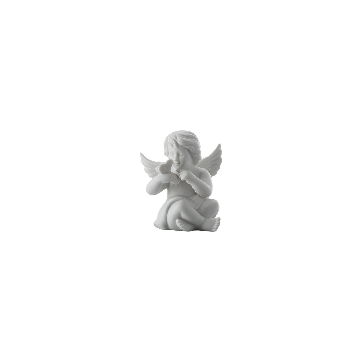 Angels Weiss matt Engel mit Schmetterling