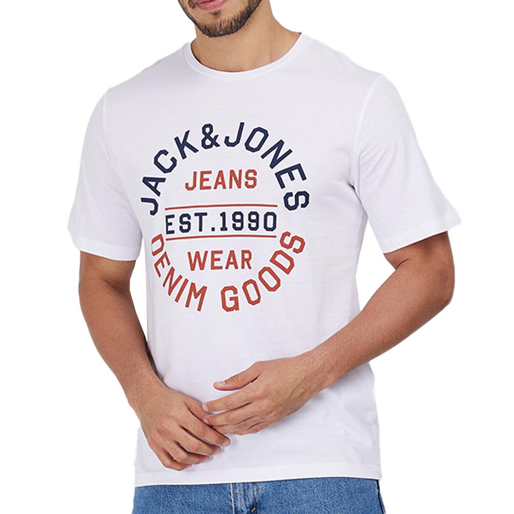 Jack & Jones T-shirt Blanc Homme Jack & Jones Mikk