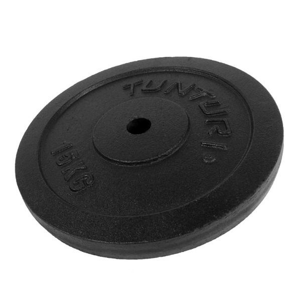 Tunturi Discos Preto Estandar 30mm 15kg Unidade