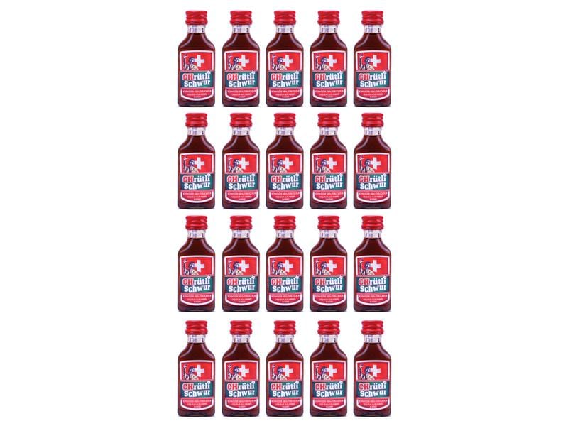 CHrütlischwur Schweizer Kräuterliqueur PET 20 x 20 ml Spirituosen Spezialität aus Schweizer Alpenkräutern