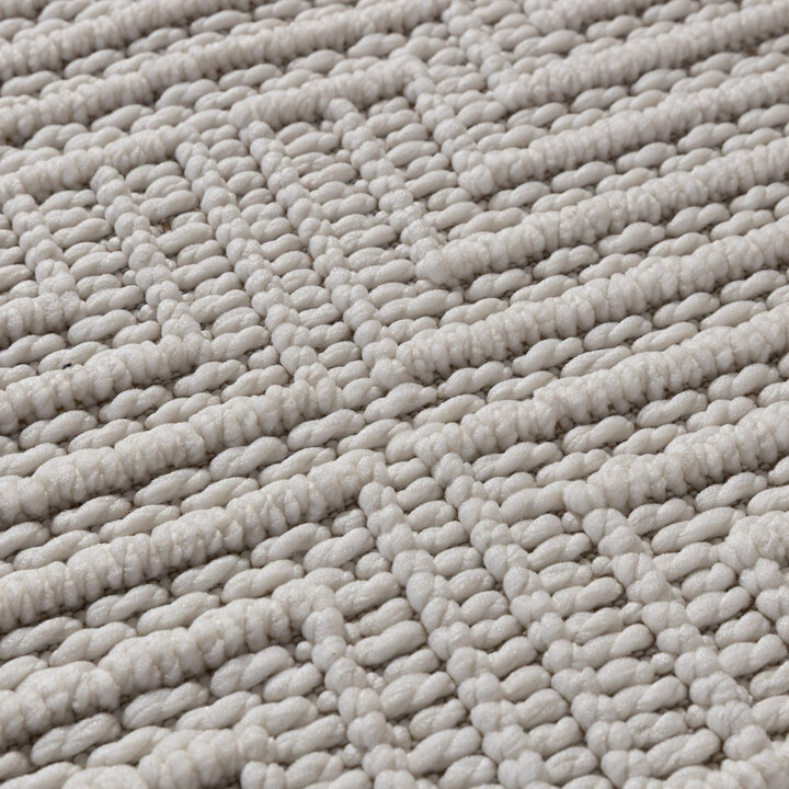 Loper vloerkleed - Hidde 3D Lines Wit | Duurzaam design
