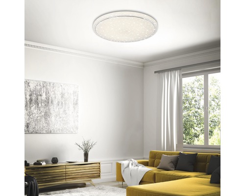 LED plafondlamp 50W 4000 lm 3000-6000 K Ø 60 cm ster decor wit + afstandsbediening + nachtlampfunctie