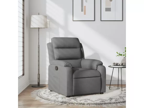 Fauteuil inclinable Gris foncé Tissu